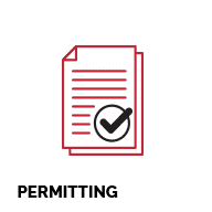 Upon design completion, we’ll obtain the necessary permits to start construction.