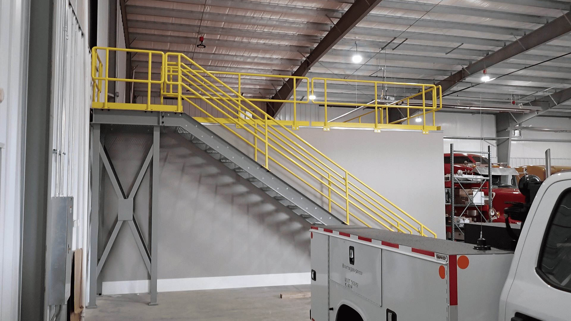 Modern mixed-use industrial steel building integrating manufacturing, warehousing, logistics, and distribution operations within one facility