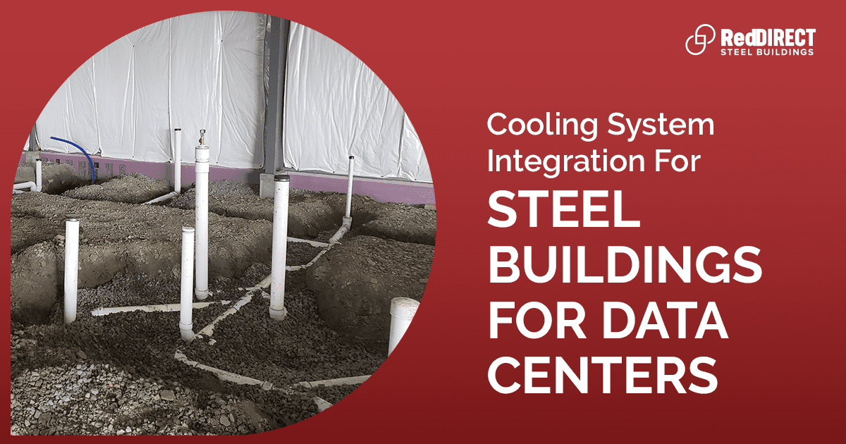 Cooling System Integration in Steel Buildings for Data Centers