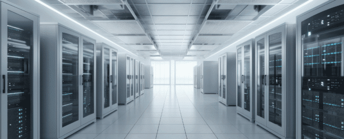 Large data center campus site development with power infrastructure and substation planning